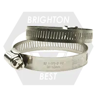 60 (3-1/4"-4-1/4") (82mm-108mm) 304 Stainless Steel Housing And Band - Steel Nickel Plated Screw (Worm-Gear), Qty 50 Shop Now