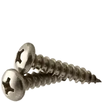 Don't Miss Out 6-18 x 5/16" Self-Tapping Screws, Phillips Pan Head, Type A, 18-8 Stainless Steel A2, Full Thread, Qty 1000