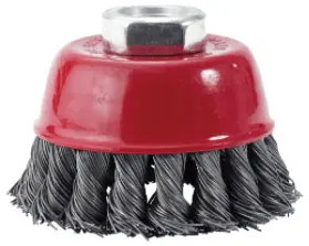 2-3/4" Knotted Cup Stainless Steel (.02 Wire & 5/8-11" Spind Stainless Steel Wire Brush, Qty 1 Order Now
