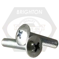 8-32 x 7/8" Machine Screws, Phillips Truss Head, Zinc Cr+3, Full Thread, Qty 7500 Clearance