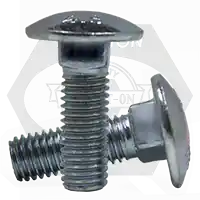 Latest M10-1.50 x 20 mm Carriage Bolts, Metric Class 4.6, Zinc Cr+3, Full Thread, Coarse (UNC), DIN 603, Qty 800