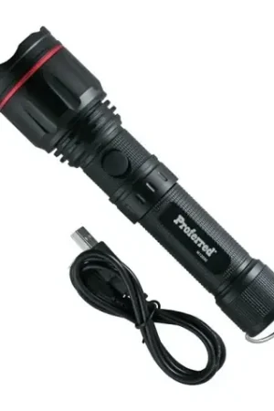 Reduced Price 700 Lumen Rechargeable Flashlight - Proferred Flash & Work Lights (Battery Included), Qty 5