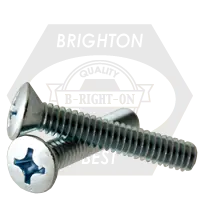 1/4"-20 x 2" Machine Screws, Phillips Oval Head, Zinc Cr+3, Full Thread, Coarse (UNC), Qty 1600 Hot Picks