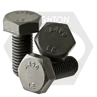 7/8"-9 x 4 1/2" Heavy Hex Structural Bolts, Type 1, Plain Finish, Partial Thread, Coarse (UNC), A490, Made in USA, Qty 200 Price Cut