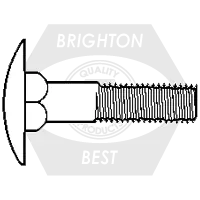 Special Discount 3/8"-16 x 3 1/2" Step Bolts, Grade A, A307, Zinc Cr+3, Full Thread, Qty 150
