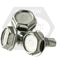 6-20 x 2" Self-Drilling Screws, Unslotted Indent Hex Washer Head HWH, 3 PointZinc Cr+3, Full Thread, Qty 2000 Buy Online