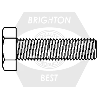 3/8"-16 x 2 1/2" Hex Tap Bolts, Grade 5, Zinc-Yellow Cr+6, Full Thread, Qty 500 Budget
