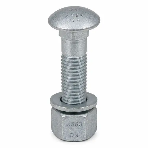 3/4"-10 x 2" Tension Control Bolt Assembly A325 w/ DH Heavy Nut A563 & Round F436 Washer, Mechanical Galvanized, Made in USA, Qty 280 Big Sale