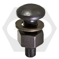 1 1/8"-7 x 5" Tension Control Bolt A490, Round Head, Plain Finish w/ Heavy Hex Nut, Grade DH A563 & Round Washer F436, Qty 70 Cheap