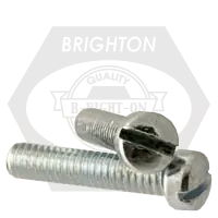 Buy Direct 10-24 x 1" Machine Screws, Slotted Fillister Head, Zinc Cr+3, Full Thread, Coarse (UNC), Qty 5000