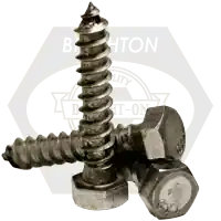 Hot Picks 3/4"-4 1/2 x 10" Hex Lag Screws, Plain Finish, Low Carbon Steel, Qty 25