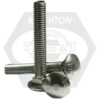 Fresh Stock 1/2"-13 x 11 1/2" Carriage Bolts, Under Sized, Grade A, A307, Zinc Cr+3, Partial Thread (6" Thread), Qty 120
