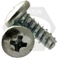 8-20 x 1 1/2" Thread-Cutting Screws, Slotted Indent Hex Washer Head HWH, Type 25 (BT), Zinc Cr+3, Full Thread, Qty 3000 Mega Sale