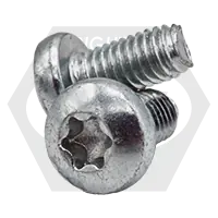 M2.5-0.45 x 12 mm Thread-Forming Screws, Star Drive (6-Lobe) Pan Head, Zinc Cr+3, Full Thread, DIN 7500C, Qty 30000 Grab Now