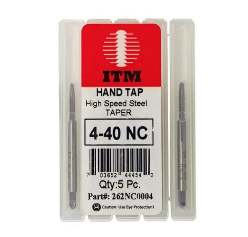 6-40 Taper Tap, HSS, Fine (UNF), Qty 5 Premium