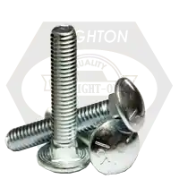 Bargain 5/16"-18 x 3 3/4" Carriage Bolts, Grade 5, Zinc Cr+3, Full Thread, Coarse (UNC), Qty 450