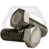 In Demand 1 1/4"-7 x 9" Hex Bolts, Grade A, A307, Plain Finish, Partial Thread, Coarse (UNC), Low Carbon Steel, Qty 20