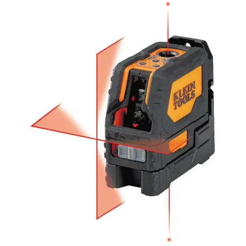 While Supplies Last Klein Tools 93LCLS Laser Level, Self-Leveling Red Cross-Line Level and Red Plumb Spot