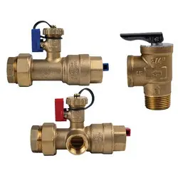 Fast Shipping Midland Metal 945703 Tankless Water Heater Valve Kit, 1 in, Female NPT x Female NPT, Lead-Free Brass, 125 psi