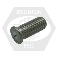Secure Checkout 6-32 x 3/8" Flanged Capacitor Discharge (Cd) Stud, Stainless Steel, Qty 5000