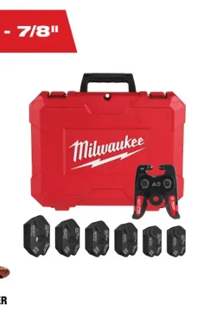 Milwaukee Tool 49-16-2661MX 1/4" - 7/8" Streamline ACR Pivoting Press Ring Kit for M18 FORCE LOGIC Press Tool Don't Miss Out