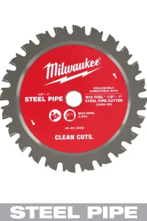 Time-Limited Milwaukee Tool 48-40-4062 1/2 1 Steel Pipe Cutting Blade, 5 Pack