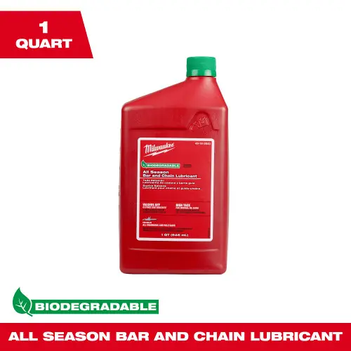 Milwaukee Tool 49-16-2840 1 Quart Biodegradable All Season Bar and Chain Lubricant, 6 Pack Fan Favorite