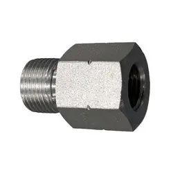 Midland Metal 9023-06-02 Reducer Bushing, 3/8-in Male BSPP x 1/8-in Female BSPP, Steel Best Price