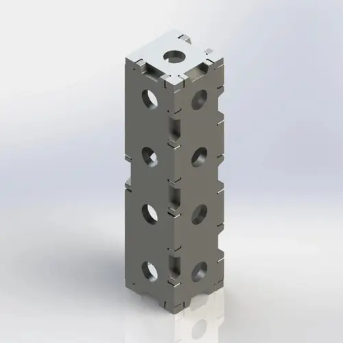 Best Choice WJT-SB722UW-16 7.75X2X2 Square block; 16MM Holes