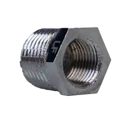 Midland Metal 45513LFCP Hex Bushing, 1 in MIP x 3/4 in FIP, Bronze, Chrome-Plated While Supplies Last