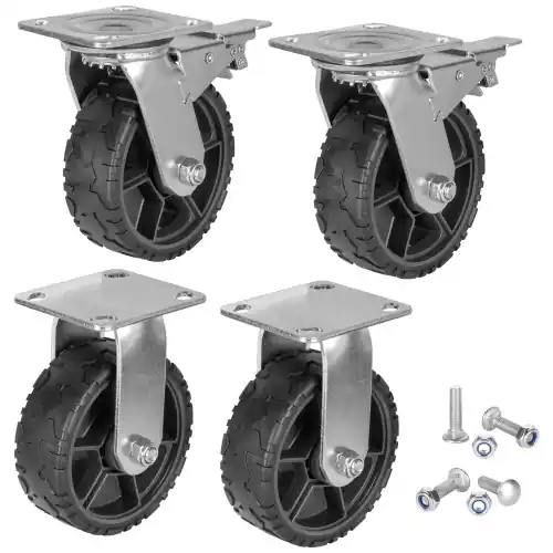 Today Only Klein Tools 54850MB MODboxUtility Cart Caster Replacement Wheel Set, 6-Inch