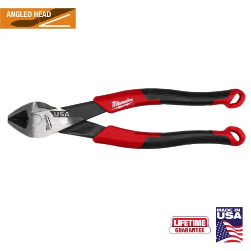 Milwaukee Tool MT558A 8" Angled Head Diagonal Comfort Grip Cutting Pliers (USA) Hot Deal
