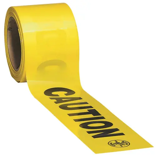 Don't Miss Out Klein Tools 58001 Caution Tape, Barricade, CAUTION, Yellow, 3-Inch x 1000-Foot