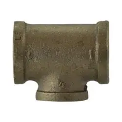 ANDERSON METALS 738106-080804 Pipe Reducing Tee, 1/2-in FPT x 1/2-in FPT x 1/4-in FPT, Bronze Save Now