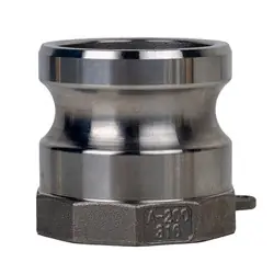 Buy Today Midland Metal E-CGA-300-SS1 Economy Series Type A Cam and Groove Adapter, 3-in Male Adapter x 3-in Female NPT, Stainless Steel