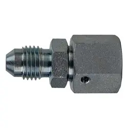Top Rated Midland Metal 7007-04-L08-14 Swivel Adapter, 1/4-in Male JIC x L08 Female Metric Swivel, Steel