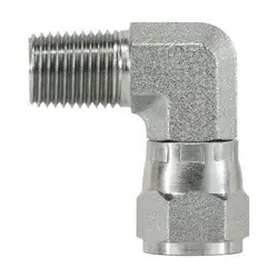 Limited Offer STAINLESS ADAPTERS SS6501-08-08 90-deg Swivel Elbow, 1/2-in Male NPTF x 1/2-in Female JIC Swivel, Stainless Steel