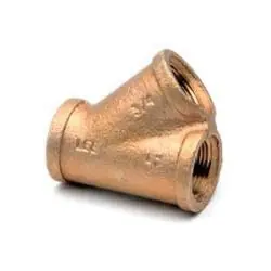 Holiday Sale Midland Metal 44964LFUSA 45-deg Wye, 3/4-in Female NPT x 3/4-in Female NPT x 3/4-in Female NPT, Lead-Free Bronze