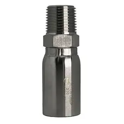 Crafted STAINLESS ADAPTERS HY Series SSHY-08-08MP Straight Rigid Adapter, 1/2-in Hose x 1/2-in Male NPT, 316 Stainless Steel