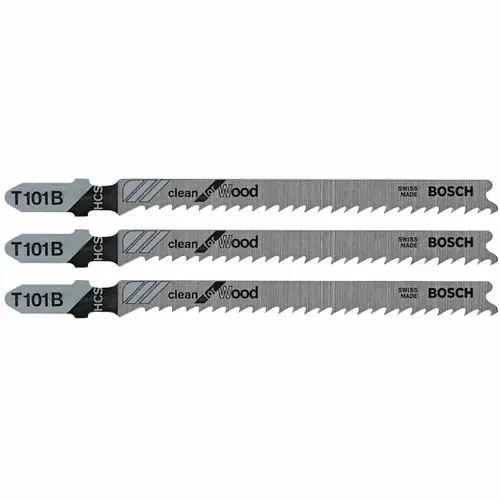 Bosch T101B3 3 pc. 4 In. 10V TPI Clean for Wood T-Shank Jig Saw Blades (3 Pack) Don't Miss Out