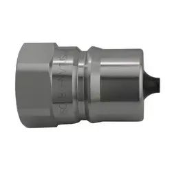 Place Order Midland Metal HNV14MSAE ISO-B Interchange Quick Disconnect SAE O-Ring Plug, 1/4-in Body x 1/4-in Female O-Ring Boss, Steel