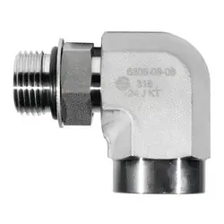 Low Price STAINLESS ADAPTERS SS6805-12-12 90-deg Elbow, 3/4-in Male Adjustable O-Ring Boss x 3/4-in Female NPTF, Stainless Steel