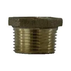 Midland Metal 44546LFUSA Hex Bushing, 2-1/2-in Male NPT, 1/2-in Female NPT, Lead-Free Bronze Price Drop