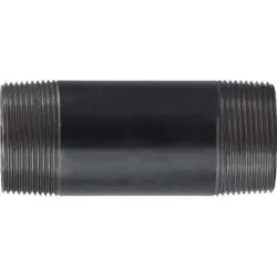 Free Returns Midland Metal 57287 Welded Pipe Nipple, 1-1/2 in MPT x 1-1/2 in MPT, 72 in L, Steel, Black, SCH 40 Schedule