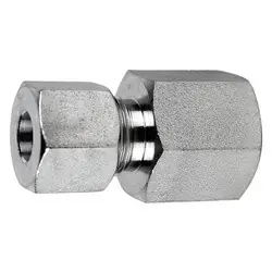 Midland Metal D7405-L08-02 Female BSPP DIN Adapter, L08 Metric Bite Type x 1/8-in Female BSPP, Steel Weekend Sale