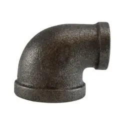 Midland Metal 65120 Reducing Elbow, 1/4 in 1/8 in, Iron, Black Bargain