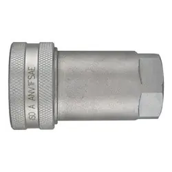 Midland Metal ANV1FSAE ISO-A Interchange Quick Disconnect SAE O-Ring Coupler, 1-in Body x 1-in Female O-Ring Boss, Steel Final Sale