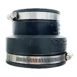 Midland Metal 195481 Flexible Reducing Coupling with Stainless Steel Band, 6 in 4 in, Rubber, SCH 40 Schedule Super Sale