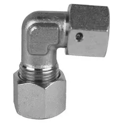 Midland Metal D6500-S12-S12 90-deg Swivel Elbow, S12 Metric Bite Type x S12 Female Metric Swivel, Steel Limited Time