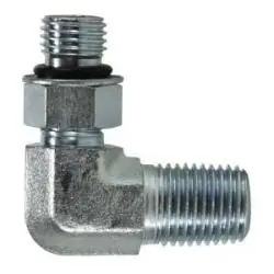 Midland Metal 6806NWO3232 90-deg Elbow, 2-in Male Adjustable O-Ring Boss x 2-in Male NPTF, Steel Exclusive Offer